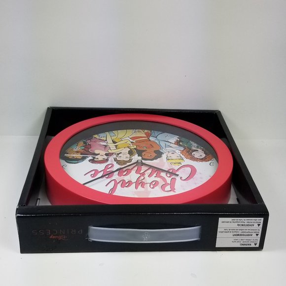 Disney Princess Wall Clock Office Home Wall Decor 9.5 Inches - Picture 4 of 6